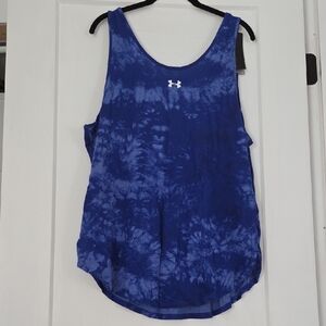 Under Armour Women's Tie-Dye Blue Tank Top